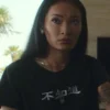 The Brothers Sun June Have No Idea Black Crop Tee