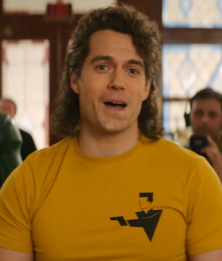Henry Cavill Elly Conway Argylle Yellow Tee