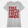 Free Press Frees Minds T-Shirt Melissa Benoist The Girls on the Bus