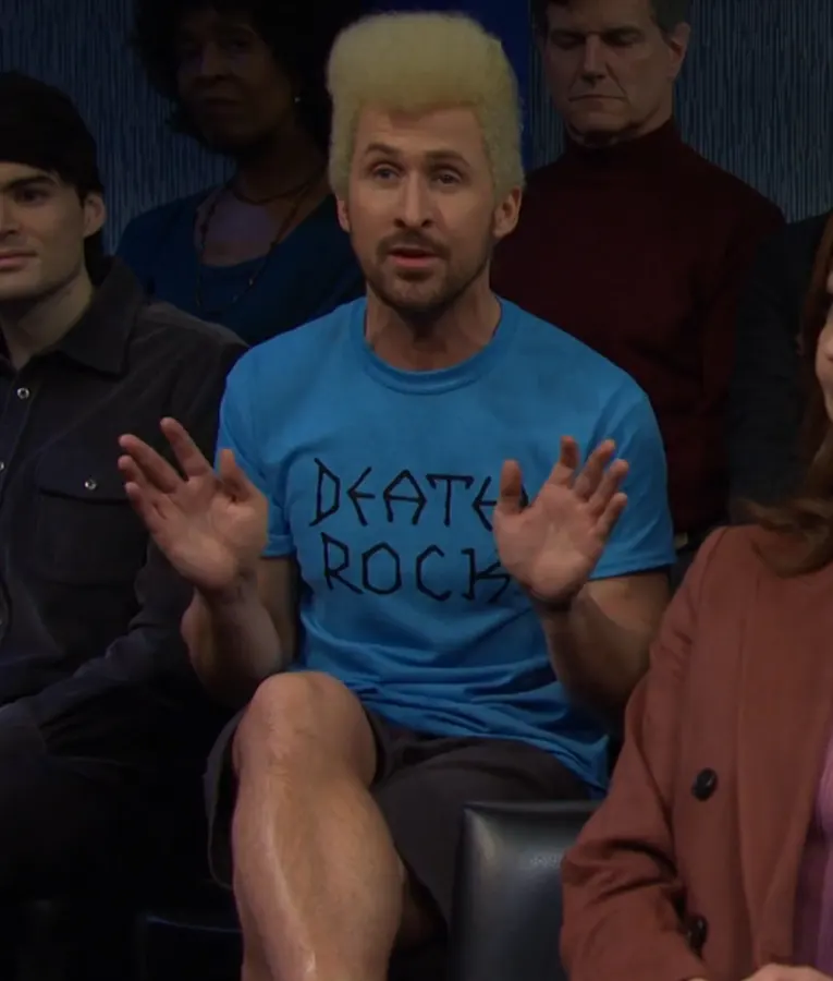 SNL Ryan Gosling Death Rock Blue Shirt