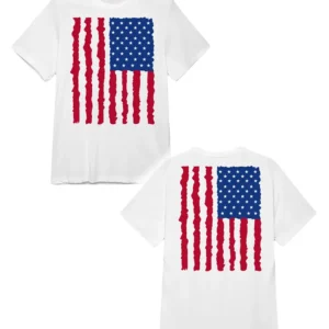 Snack Shack Moose American Flag Shirt