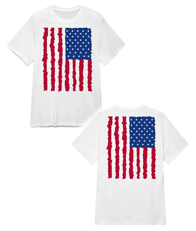 Snack Shack Moose American Flag Shirt