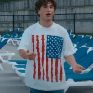 Snack Shack Moose American Flag T-Shirt