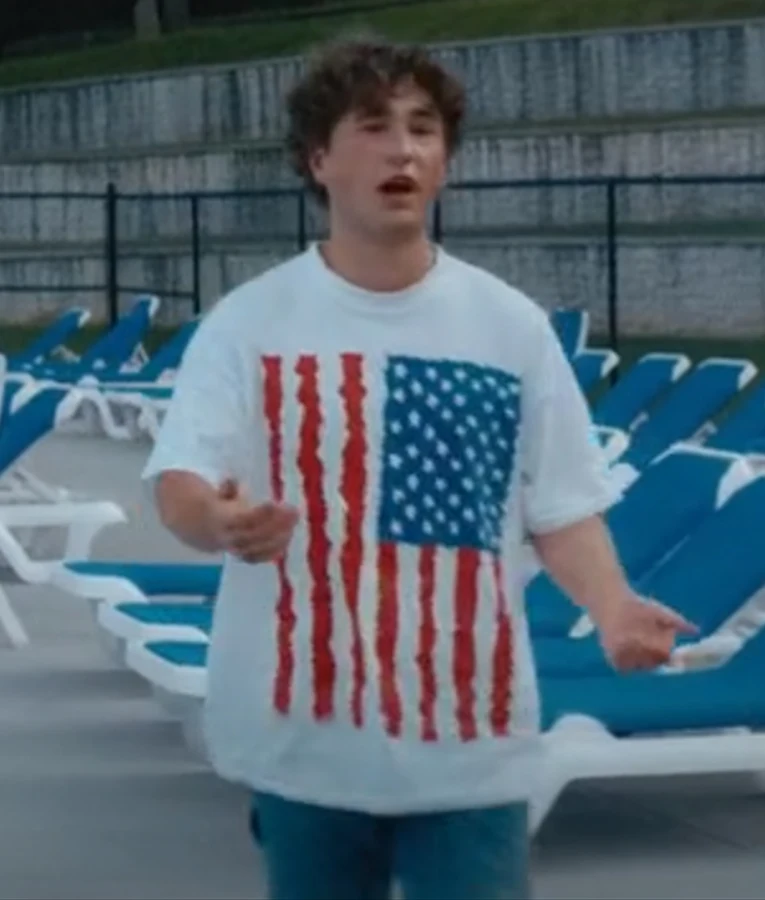 Snack Shack Moose American Flag T-Shirt