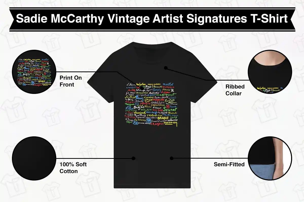 The Girls on the Bus Sadie McCarthy Vintage Artist Signatures T-Shirt