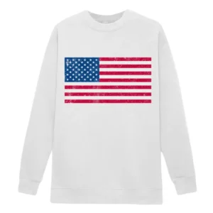 Alternative view of The Valley Nia Sanchez USA Flag Sweatshirt
