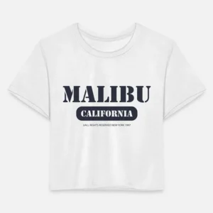 Audriana Giudice Malibu California Crop Tee