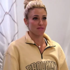 Brooklyn New York Danielle Cabral Half Zip Sweatshirt Real Housewives of New Jersey