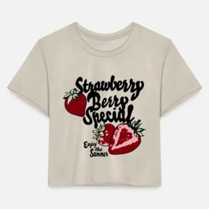 Strawberry Berry Special Crop Shirt