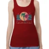 Bad Monkey Sun with Palm Tree Curacao Island Madeline Tank Top