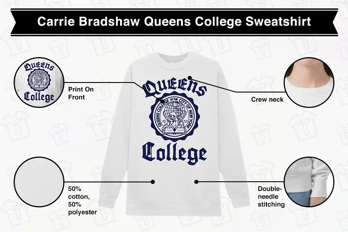 Carrie Bradshaw Queens College Sweatshirt