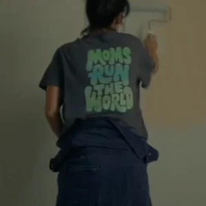 Greedy People Lily James Moms Run The World T-Shirt