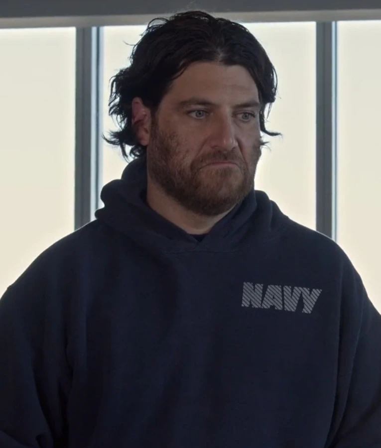 Mr. Throwback Adam Pally Navy Hoodie