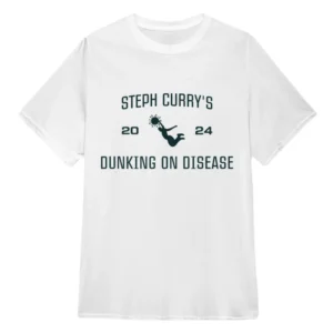 Steph Curry's Dunking On Disease Shirt Mr. Throwback