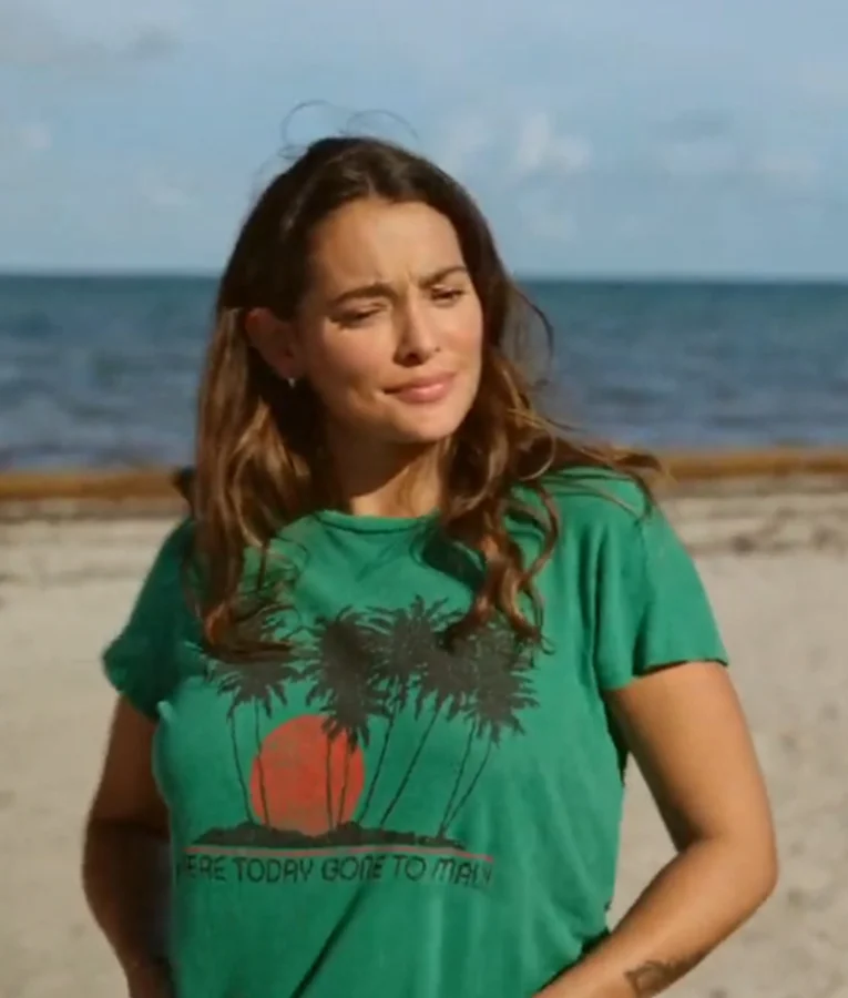 Natalie Martinez Bad Monkey Dr. Rosa Campesino Here Today Gone to Maui T-Shirt