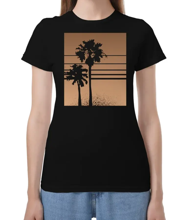 Palm Tree Shirt Em Rescue HI-Surf