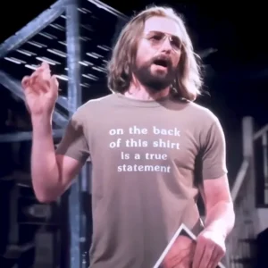 Saturday Night George Carlin On The Back Of This Shirt is a True Statement T-Shirt