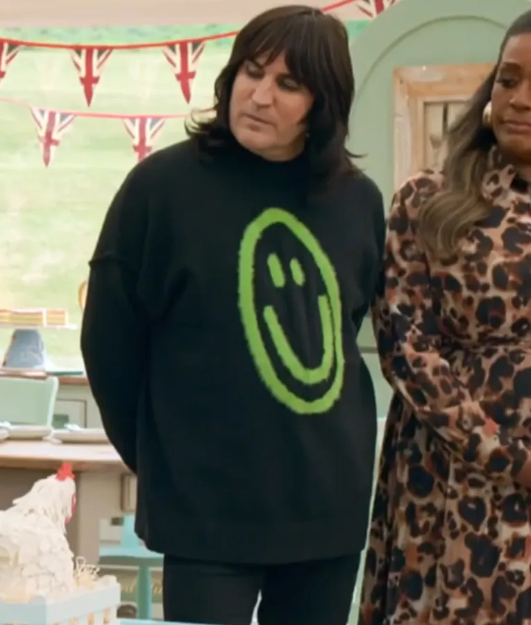 The Great British Baking Show Noel Fielding Smiley Face Sweatshirt
