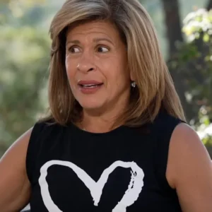 The Today Show Hoda Kotb White Heart Tank Top