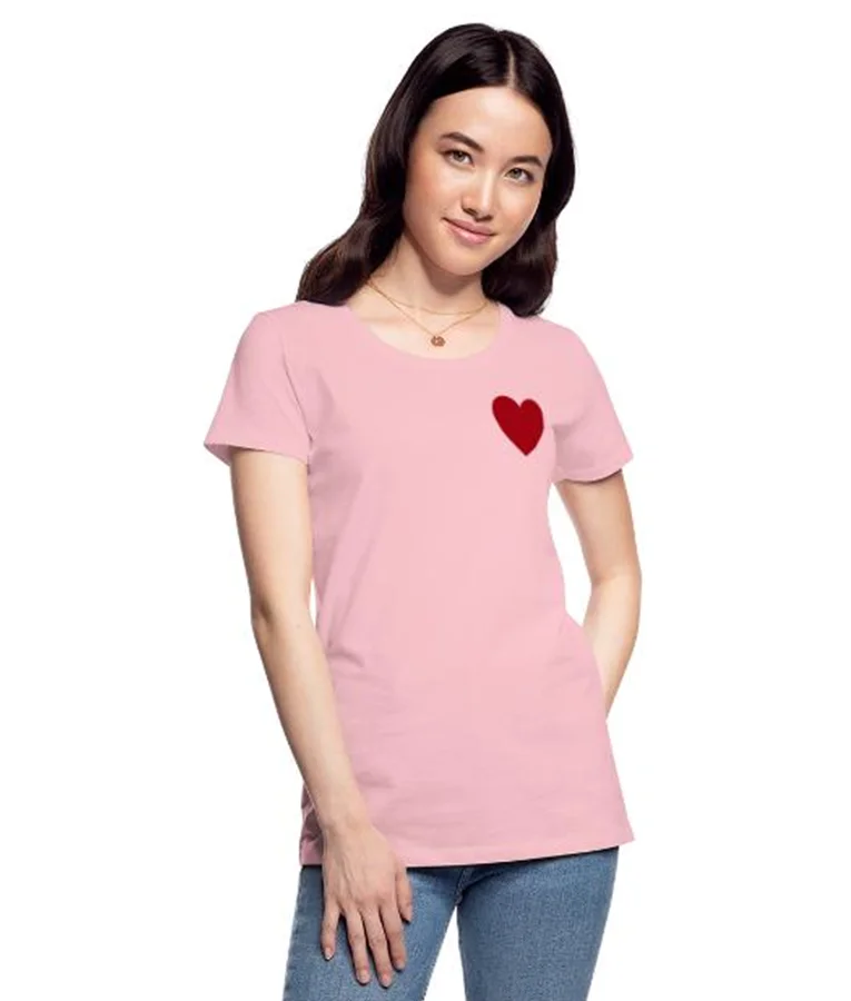 Pink Red Heart Shirt Elsbeth Tascioni