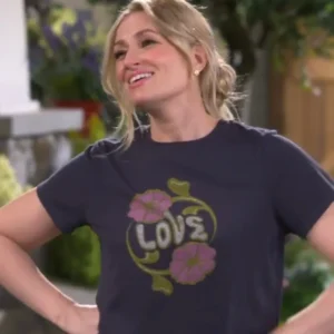 Beth Behrs The Neighborhood Gemma Johnson Flower Love T-Shirt