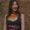 Jackie Sandler Kinda Pregnant Yoga Class Teacher Peace Love & Nursing Tank Top