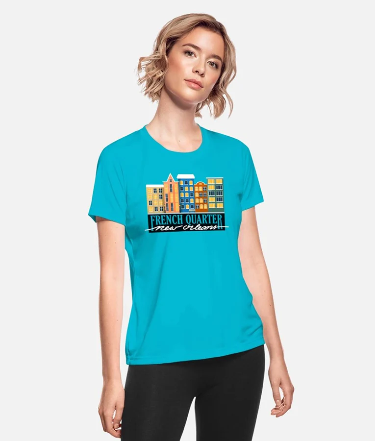 Lainy Kinda Pregnant French Quarter New Orleans Tee