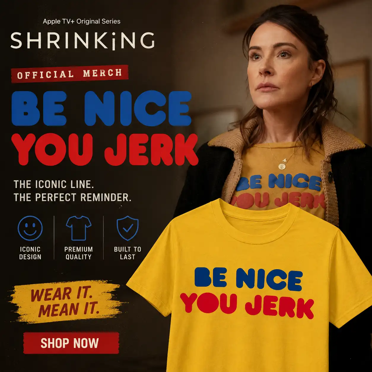 Shrinking Liz Be Nice You Jerk T-Shirt