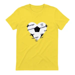 Yellow Heart Football T-Shirt Keeley Jones Ted Lasso