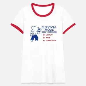 Survival Mode Self-Defense Ringer T-Shirt
