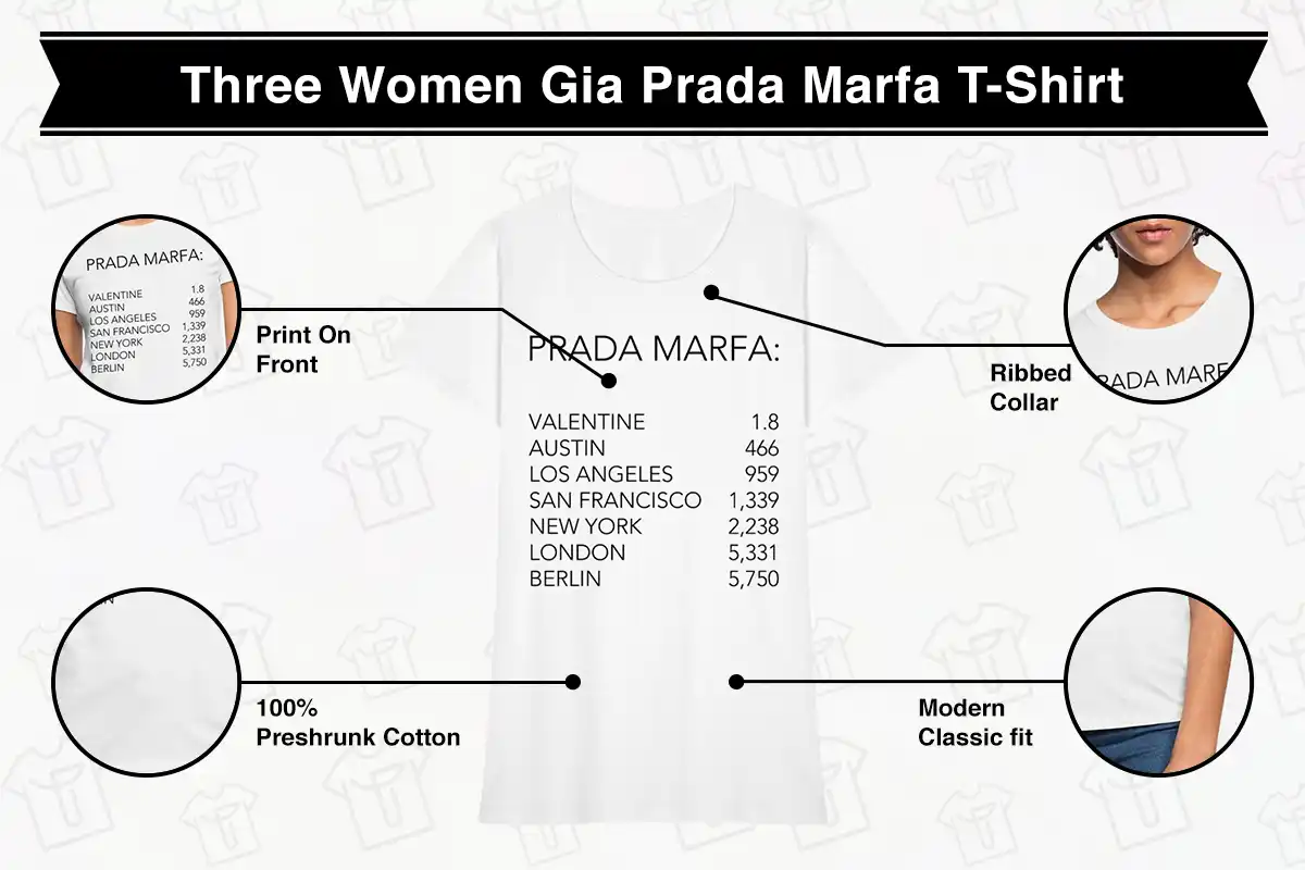 Three Women Gia Prada Marfa T-Shirt