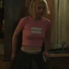 Anya Taylor Cancer Sucks Crop Tee Lucky
