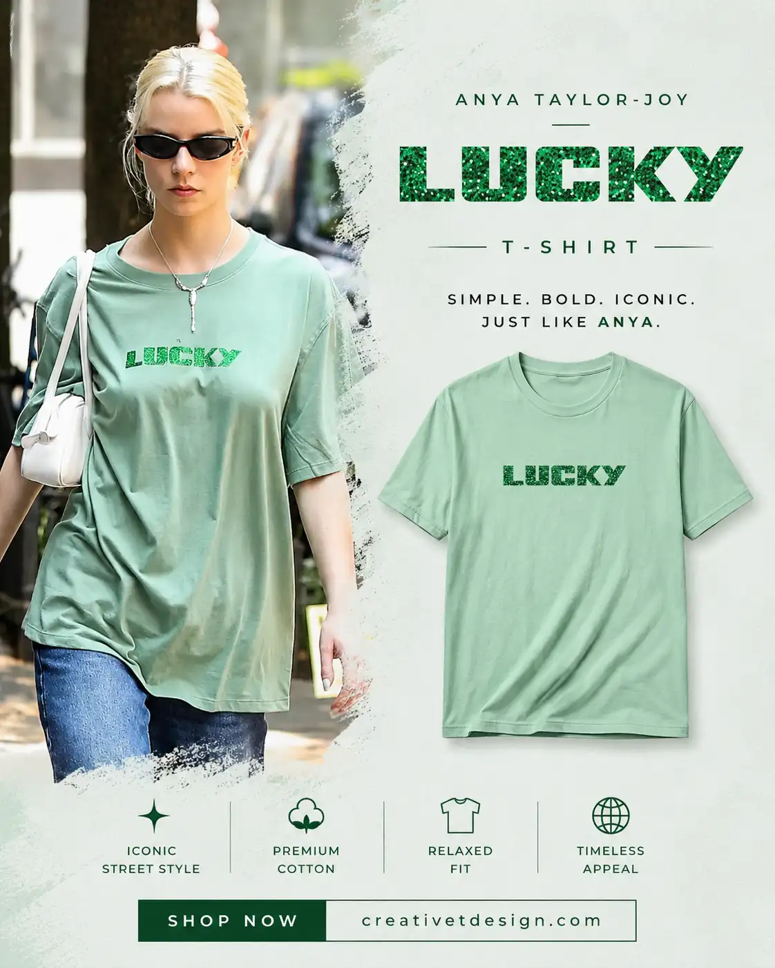 Anya Taylor-Joy Lucky T-Shirt