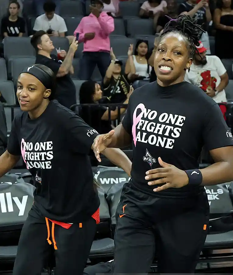 Chelsea Gray Las Vegas Aces No One Fights Alone United for a Cure T-Shirt