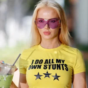 Sydney Paight I Do All My Own Stunts Crop T-Shirt