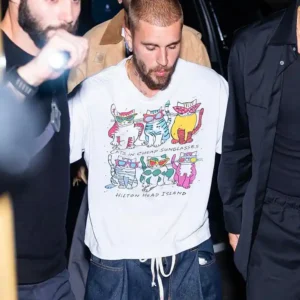 Justin Bieber Cats in Cheap Sunglasses Hilton Head Island T-Shirt