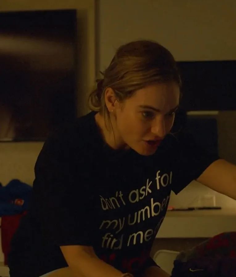 Swiped Lily James Don't Ask for My Number Find Me on Tinder T-Shirt