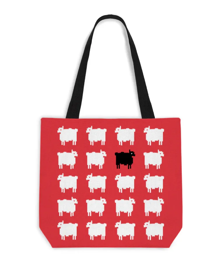Elsbeth Carrie Preston Black Sheep Tote Bag