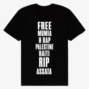 Free Mumia H Rap Palestine Chuck D T-Shirt