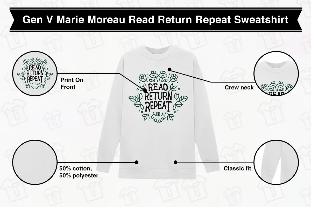 Gen V Marie Moreau Read Return Repeat Sweatshirt