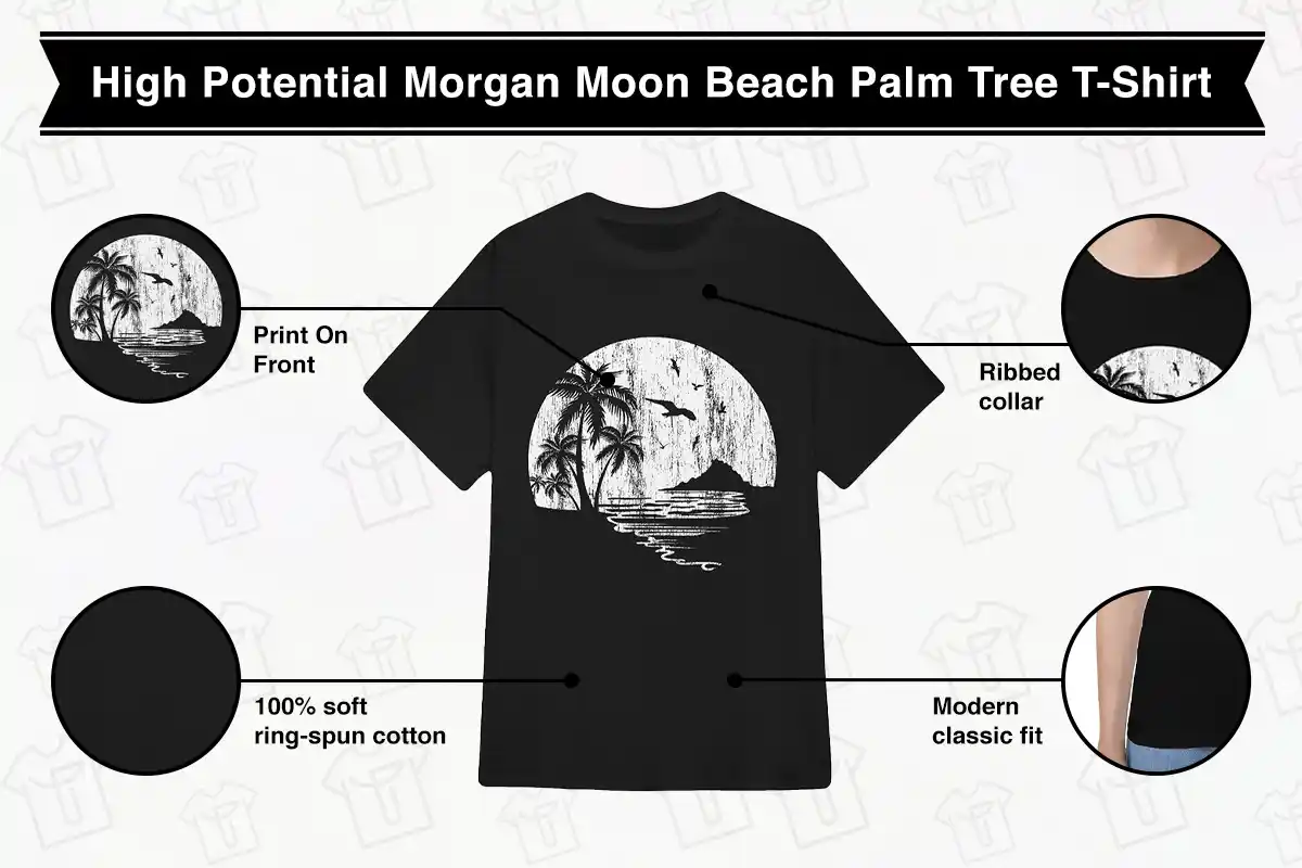 High Potential Morgan Moon Beach Palm Tree T-Shirt
