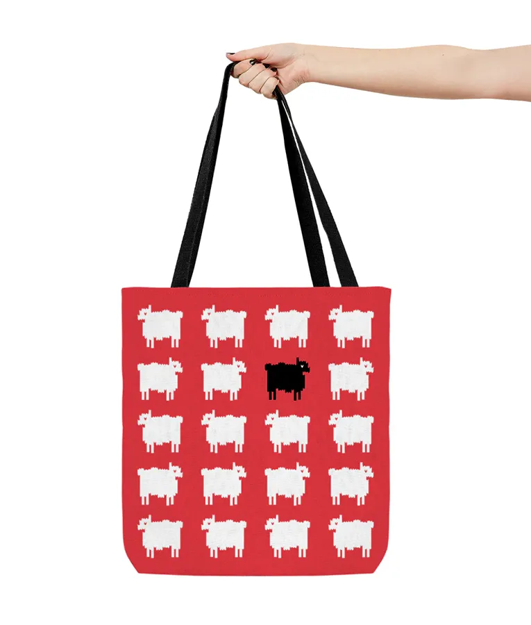 Princess Diana Black Sheep Tote Bag