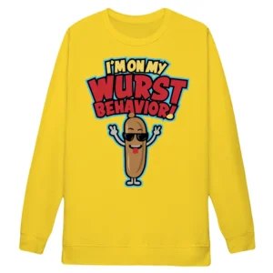I'm On My Wurst Behavior! Sweatshirt Kevin Jonas A Very Jonas Christmas Movie
