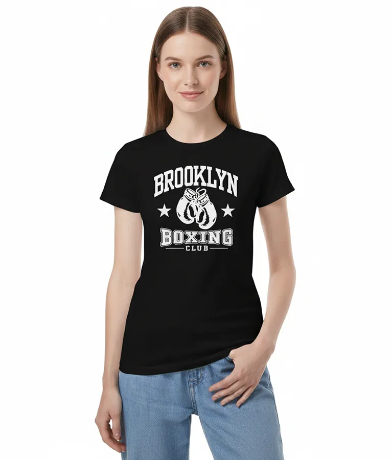 Maria Baez Boston Blue Brooklyn Boxing Club T-Shirt