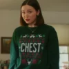 Oh. What. Fun. Mae-bell Christmas Chest Sweatshirt