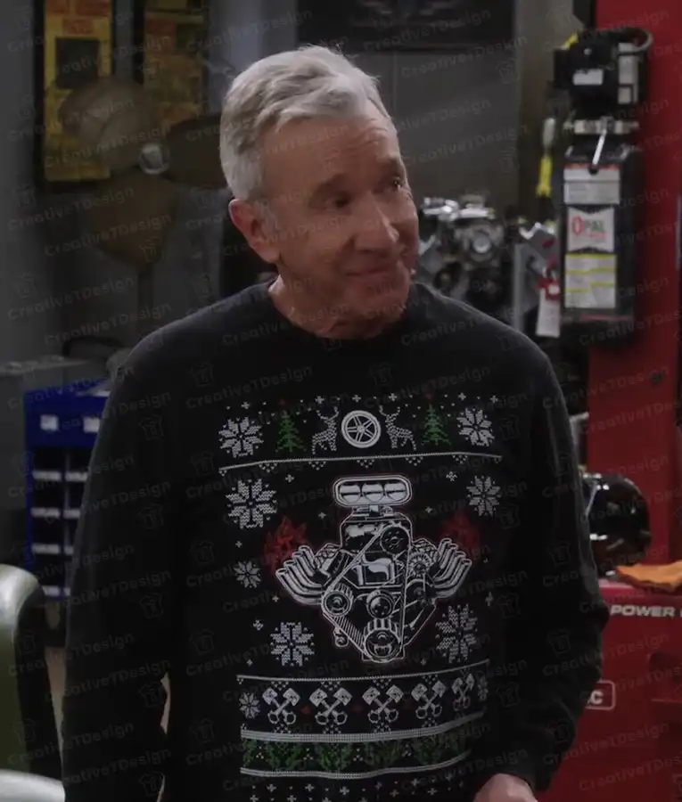 Shifting Gears Matt Parker Car Engine Ugly Christmas Sweatshirt