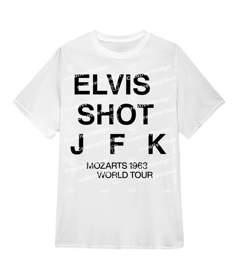 Elvis Shot JFK Grace Pine T-Shirt Mile End Kicks