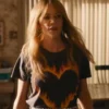 High Potential Kaitlin Olson Croft Fire Heart Tee