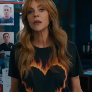 High Potential Morgan Croft Fire Heart T-Shirt