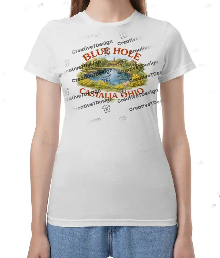 Maika Monroe Blue Hole Castalia Ohio Shirt Reminders of Him